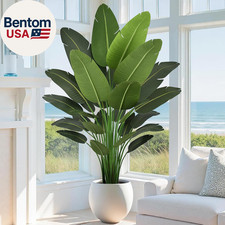 Artificial Bird of Paradise Tree 7FT 28 Leaves Deluxe Tall Large Fake Faux Tropi