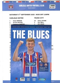 25/26 CARLISLE UNITED V TRURO C.(3 0)(NATIONAL LGE)(FIRST AND FURTHEST)