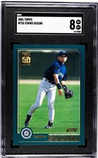 Ichiro Suzuki (RC) - 2001 Topps #726 - Rookie Card - SGC 8 - Nice and Centered!!