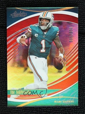 2025 Panini Absolute Spectrum Red 166/199 Tua Tagovailoa #41 1o64