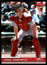 Mike Matheny 2004 Donruss #345 Cardinals MLB READ FREE SHIPPING AutographDen