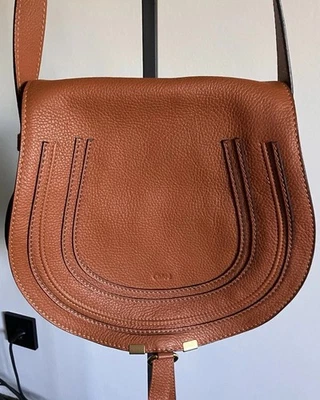 Orig CHLOÉ Marcie Saddle Bag - Cognac - wie neu - NP € 1.590 - Full Set - Bild 1 von 4