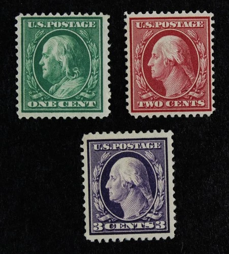 CKStamps: US Stamps Collection Scott#374 375 376 Mint H OG