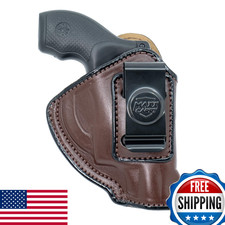 Maxx Carry IWB Leather J Frame Revolver Holster for S&W Models 442 and 642 Airwe