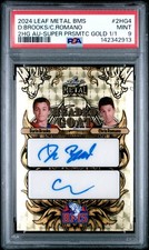2024 Leaf Metal BMS 2 Headed Goat Darin Brooks/Chris Romano Super Auto 1/1 PSA 9