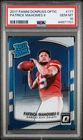 2017 Panini Donruss Optic Patrick Mahomes Optic Rated Rookie #177 PSA 10 Chiefs