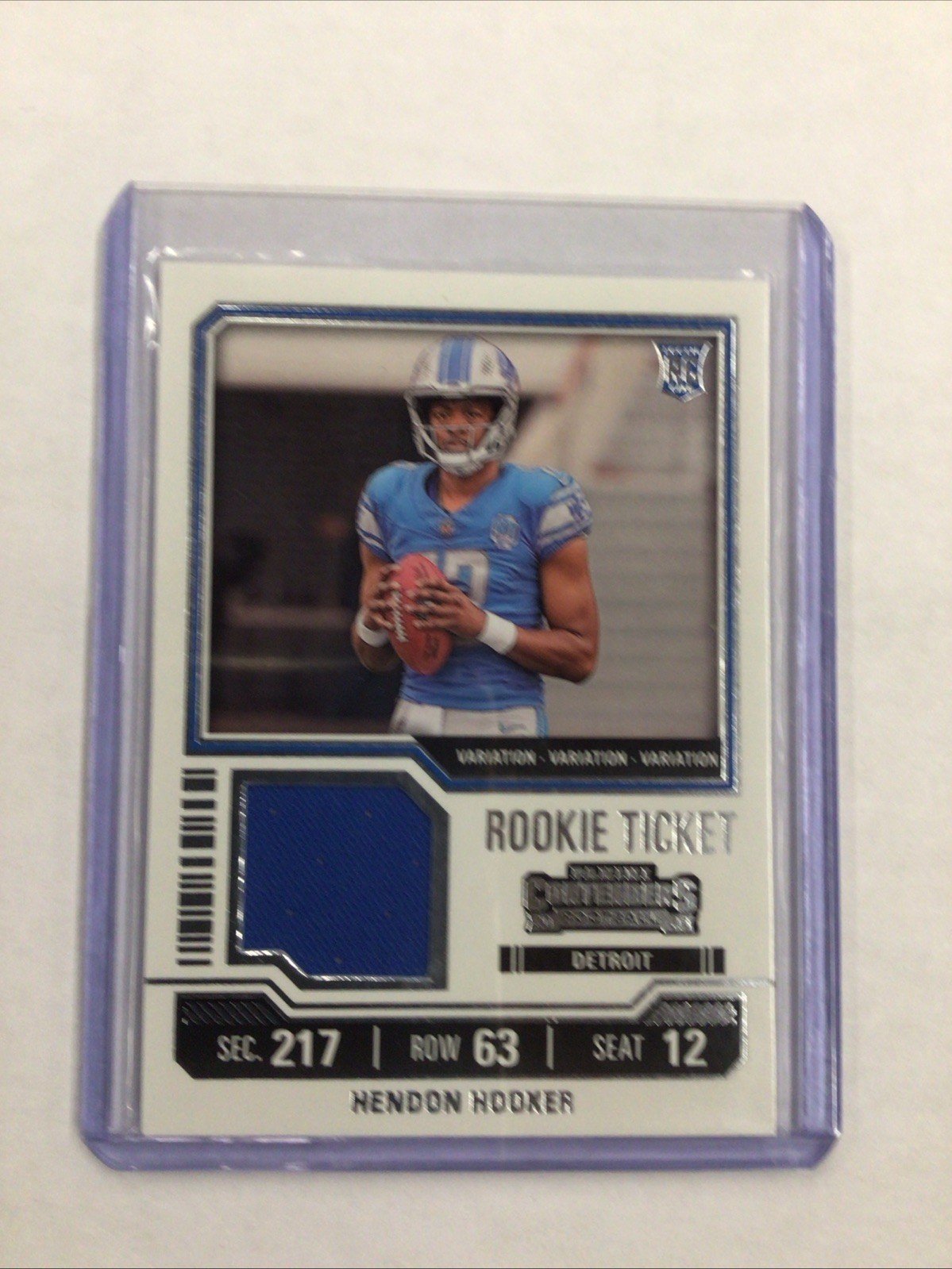 2023 Panini Contenders - Rookie Ticket Swatches Hendon Hooker #TS11V Variations