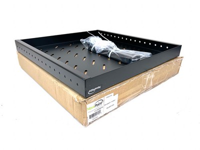 New! NavePoint Fixed 4-Post 1U Server Shelf Adjustable 18'' to 29'' 00300779