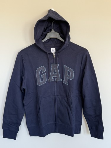 Sudadera con Capucha Gap Logo Tapiz Azul Marino Cremallera Completa Arco -M Nueva con Etiquetas $49.99 - Imagen 3 de 17