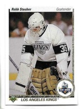 ROBB STAUBER 1990-91 UPPER DECK ROOKIE CARD MINT CONDITION. rookie card picture