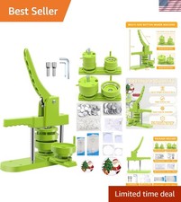Innovative Button Press Machine with 200 Supplies - Craft Unique Gifts Quickly