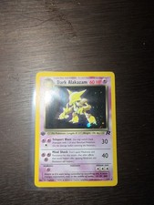 Dark Alakazam - 1/82 - Pokemon Team Rocket 1st Edition Holo Rare Card WOTC MP