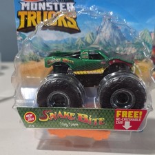 Hot Wheels Monster Trucks Snake Bite 1:64 Diecast Unopened 2021 Green/Black