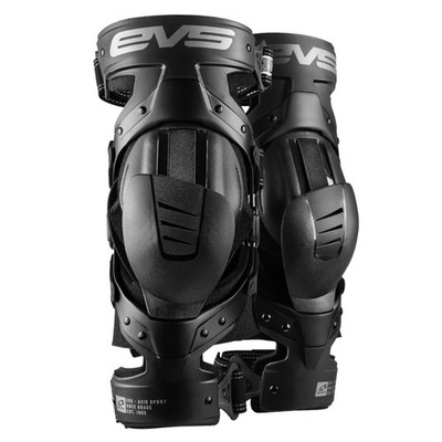 EVS AXIS SPORT KNEE BRACE L-PAIR AXISS-BK/GY-LP