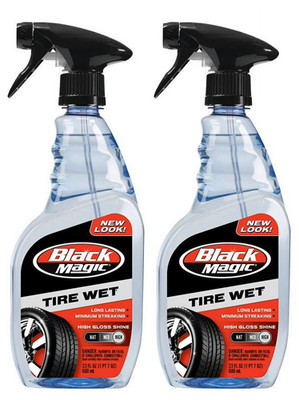 (2pack ) Black Magic Tire Wet 23 oz Tire Shine Lasts Up to 4 Weeks BM23