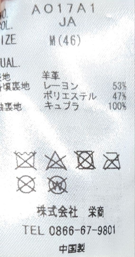 M Size Leather Jacket Universal Language Riders 46 - image 9