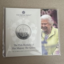 Royal Mint 2021 The Queen 95th Birthday  £5 Pack SEALED - Available on eBay