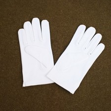 White Cotton MP Gloves For Army Parade Dress Uniform & Drill Display AG463