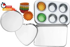 Deluxe Pan Set Compatible with Easy Bake Ultimate Oven  Includes 60 Cupcake Lin