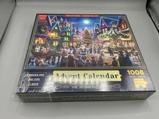 Santa by Carousel New Seal Jigsaw Puzzle Advent Calendar - Christmas Celebration