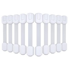 4our Kiddies 10 Pack Baby Proof Cabinet Latches, Childproof Drawer Latches with