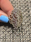 James Avery RETIRED Sterling Silver Long Sorrento Scroll Ring Vintage Size 12