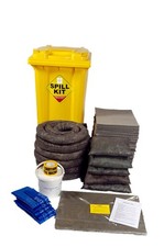 250 Litre General Purpose/Maintenance Spill Kit in Wheeled Bin - High-Capacity S