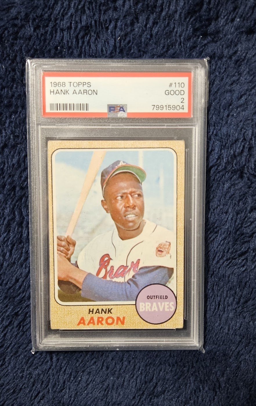 Hank Aaron 1968 Topps #110 PSA 2