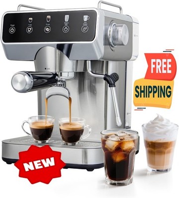 Cafeteras Expresso con Pantalla Táctil, Cafetera Espresso Profesional de 20 Bare