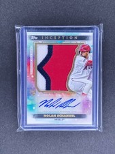 2024 Topps Inception Nolan Schanuel RPA Patch Auto /125 Angels ⚾🔥