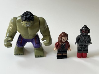LEGO Marvel Minifigure Lot of 3 Set 76031 Wanda The Hulk Ultron Prime
