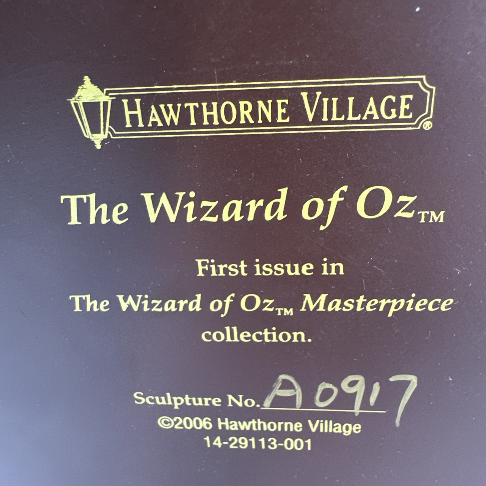 Hawthorne Village Dept. 56 "THE WIZARD OF OZ" Masterpiece NIB Rare W/ Figs Rare