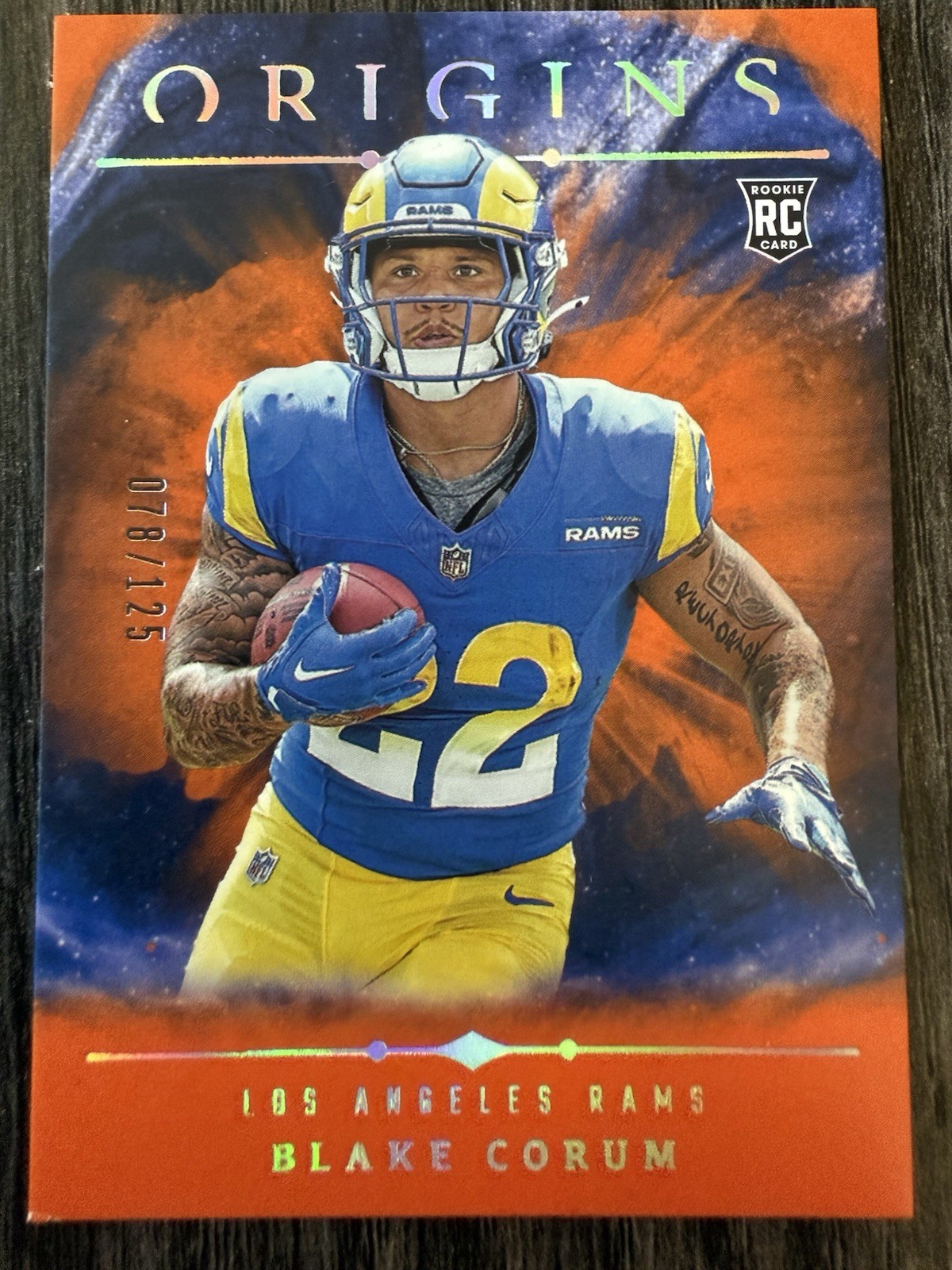 2024 Panini Origins - Rookies Blake Corum #110 Orange /125 (RC)