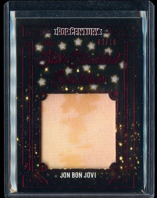2022 Leaf Pop Century JON BON JOVI Star Studded Swatches Red Foil #08/10