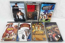 PSP UMD empty case lot Sonic Rival's, Big Daddy, Thrillville, Will Smith, MORE..