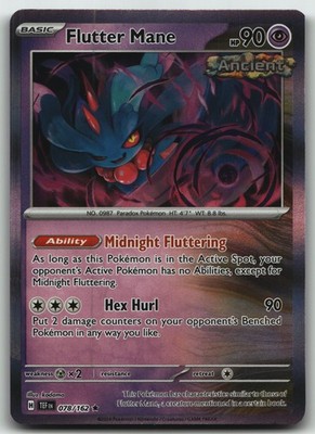 Flutter Mane foil Rare SV05: Temporal Forces 078/162 NM