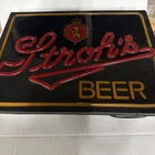 Stroh’s Beer Lighted Bar Sign Wall Decor Vintage Style Not Working