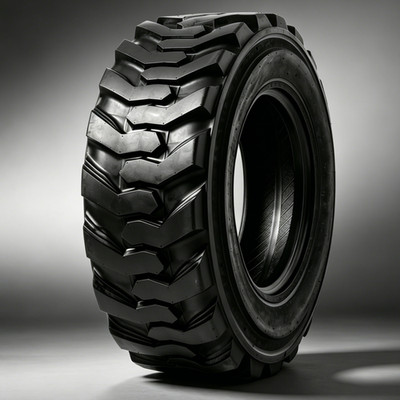 Solid 12-16.5 Skid Steer Tire 12x16.5 SKS Industrial 12PR Heavy Duty Tubeless