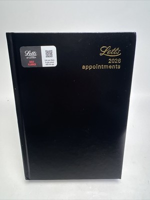 Standard A5 Day to Page 2026 Diary - Daily Planner Black 26-T11XBK (8.5  X 6 )