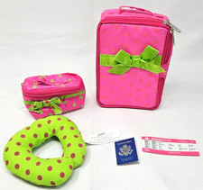 18" Doll Our Generation Pink Luggage Set w/ Passport Ticket Fits American Girl