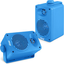 Indoor Outdoor Speakers Pair - 200 Watt Dual Waterproof 3.5 2-Way Full Range Sp