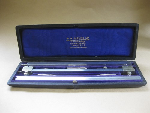 Vintage Gehäuse Balkenkompass von W.H. Harling Ltd of London