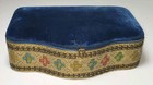 Antique Velvet & Satin Jewelry Presentation Box "Bluebird Pearl's for Happiness"