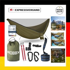 ROBBX Hängematte Outdoor 2 Personen mit Mosk...
