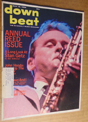 Down Beat May 19, 1966, Annual reed issue, Stan Getz, John Handy, Rex Stewart