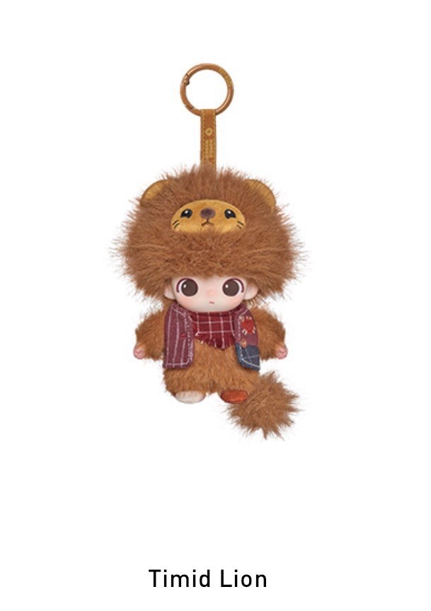 POP MART Dimoo Secret Theatre Club Timid Lion Plush Pendant