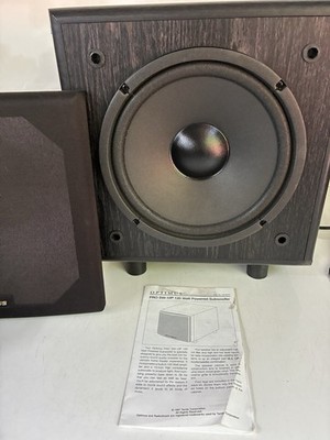 Optimus PRO SW-10P 10'' 120 Watt Powered Subwoofer Speaker Black - Works! Manual