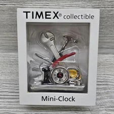 Timex Collectible Mini-Clock Desk Clock Tools Theme Japan Movement Novelty Gift