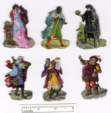 Tuck SHAKESPEARE 6 Characters VICTORIAN Die C...