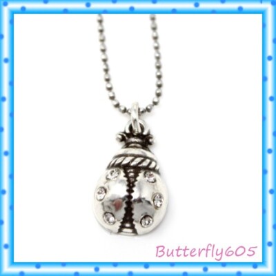 Brighton Ladybug Petite Silver Pendant Necklace NWT | eBay